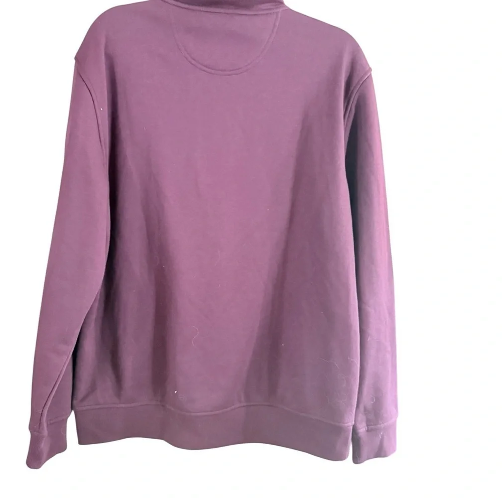 Izod Men's Burgundy Zip Up Sweater